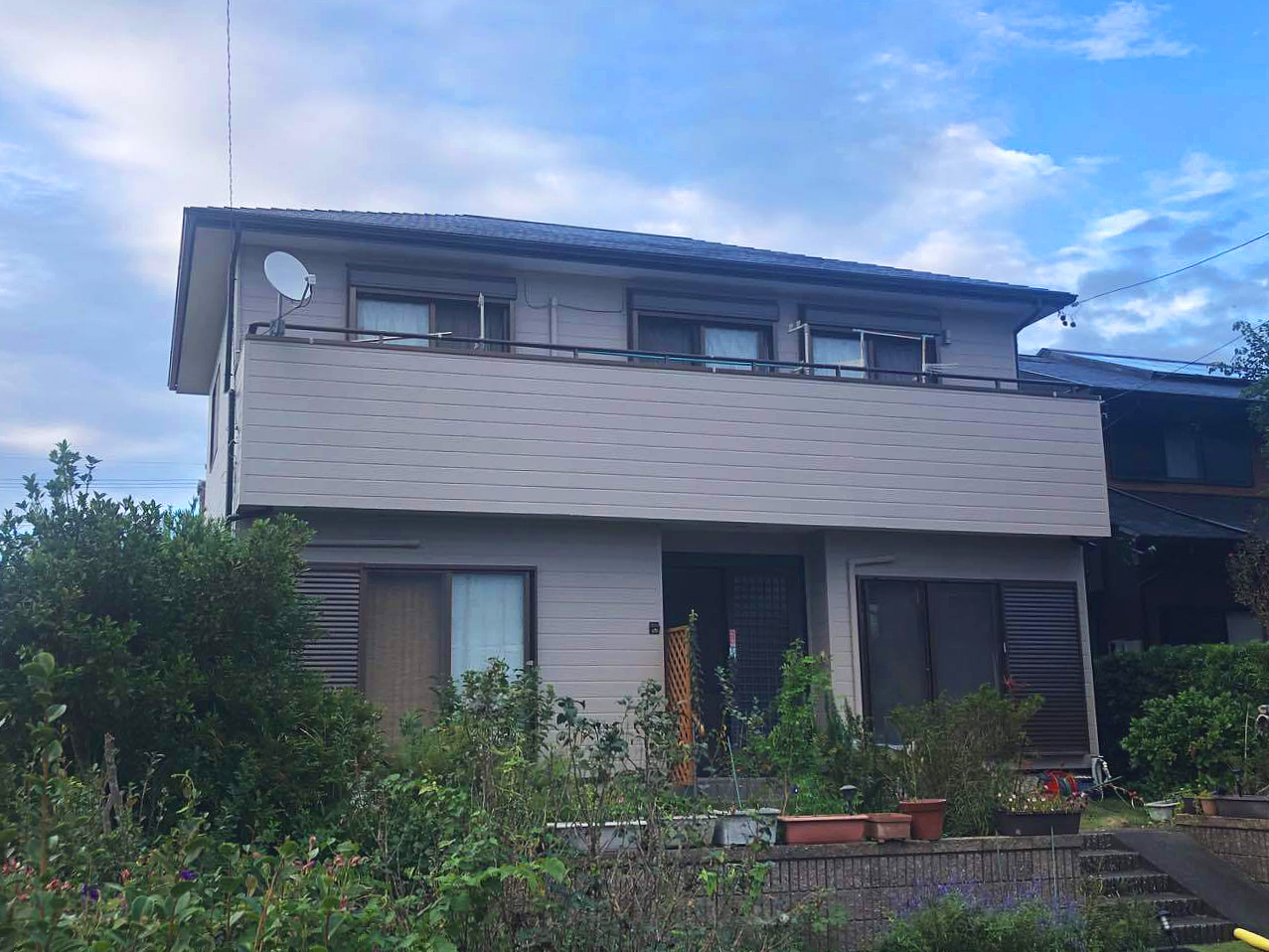 掛川市シリコン外壁塗装　施工後